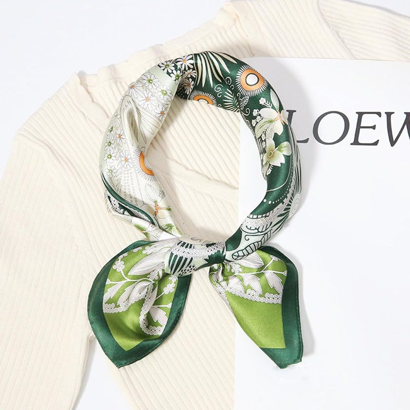 vimate Head Scarf for Women Hair 27'' Square Satin Silk Feeling Bnadana Neck Scarf Handbag Accessories Etc - Image 5